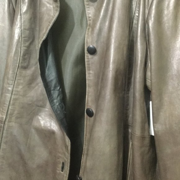 NWT Boutique Of Leathers Canada buttery soft brown leather jacket size 5XL - Picture 4 of 8